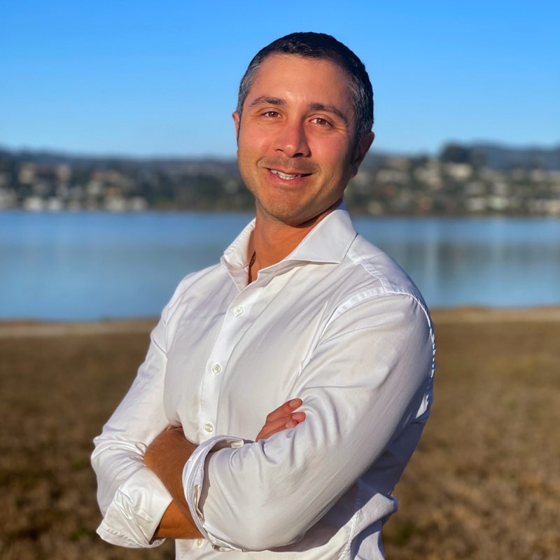 Faris Jafar on the Tiburon shoreline